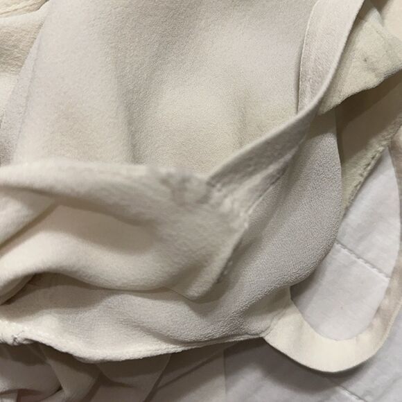 Eileen Fisher M Ivory Silk Shoulder Strap Swing Gathered Front Camisole Top - Picture 13 of 13